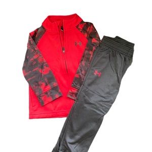 Under Armour Tracksuit Set 24M Black Red